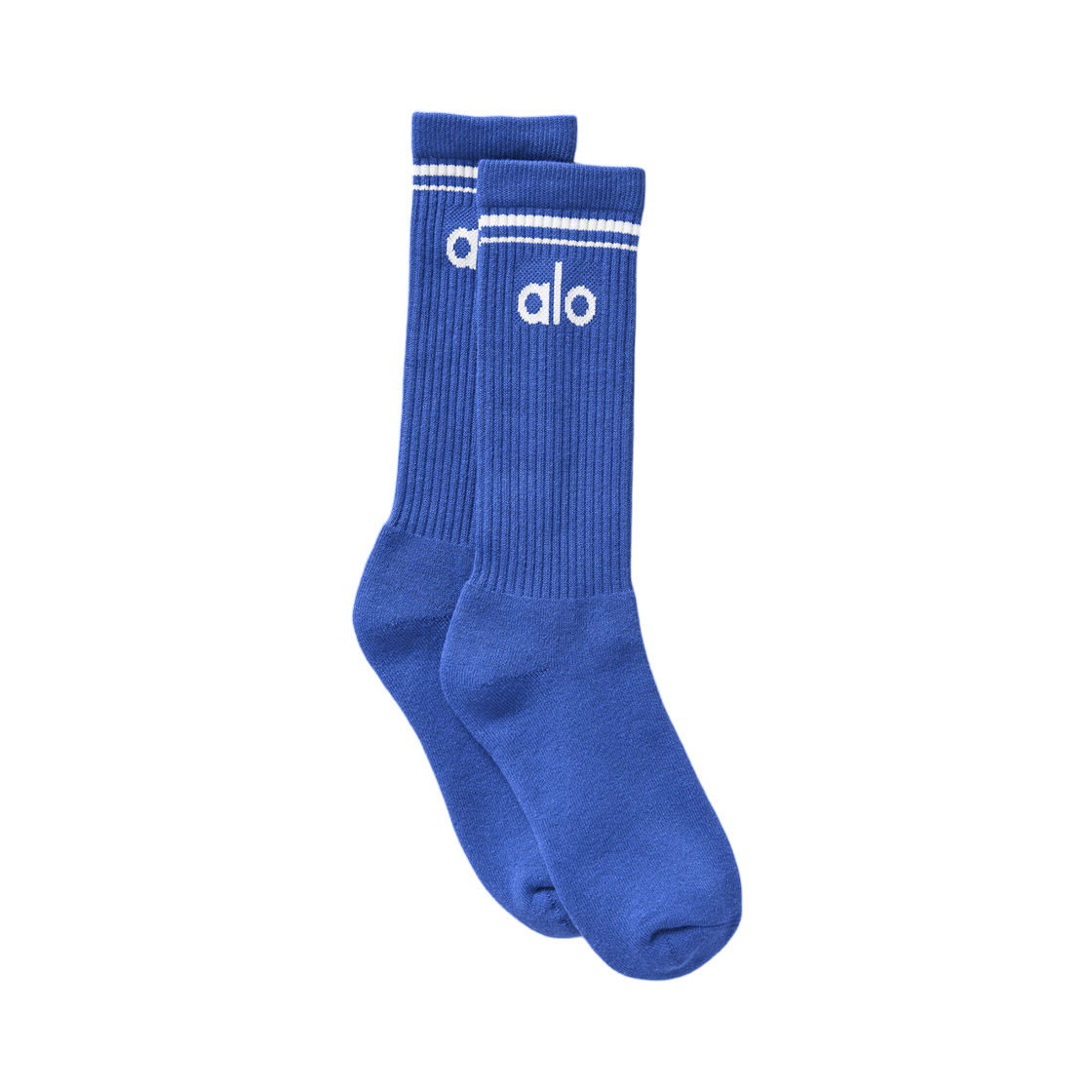 A0357U Alo Yoga Unisex Throwback Sock Marathon Blue White