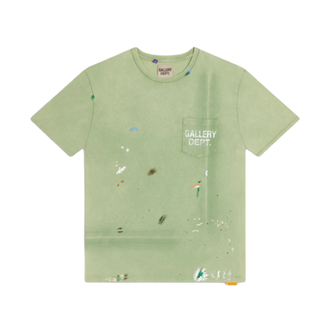VLTP-1043 Gallery Dept. Vintage Logo Painted T-Shirt Light Green