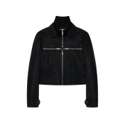 [KREAM 단독] Bonnae Cross Zip Leather Jacket Black