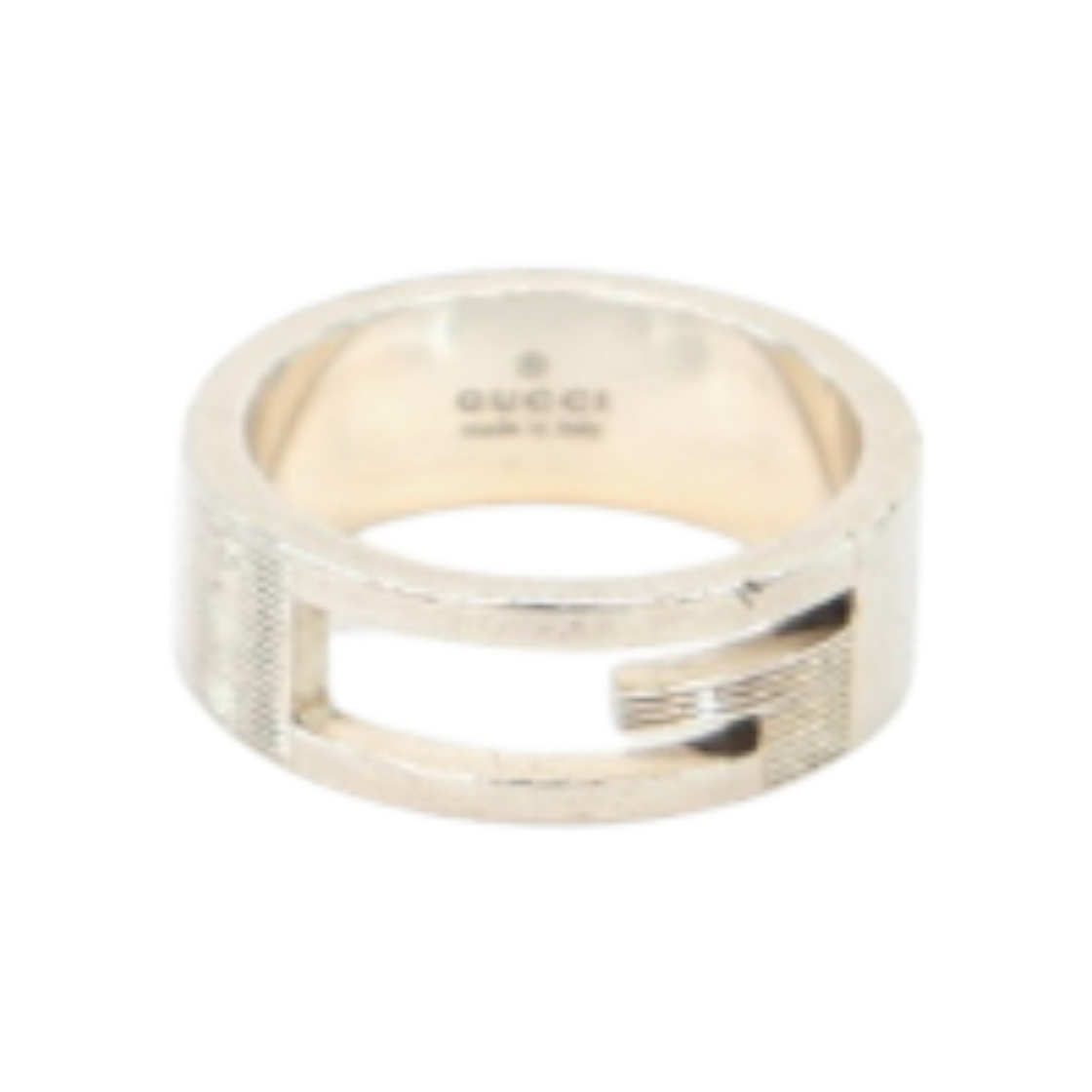 IT8T4VLCIIRW Gucci G Logo Silver Ring