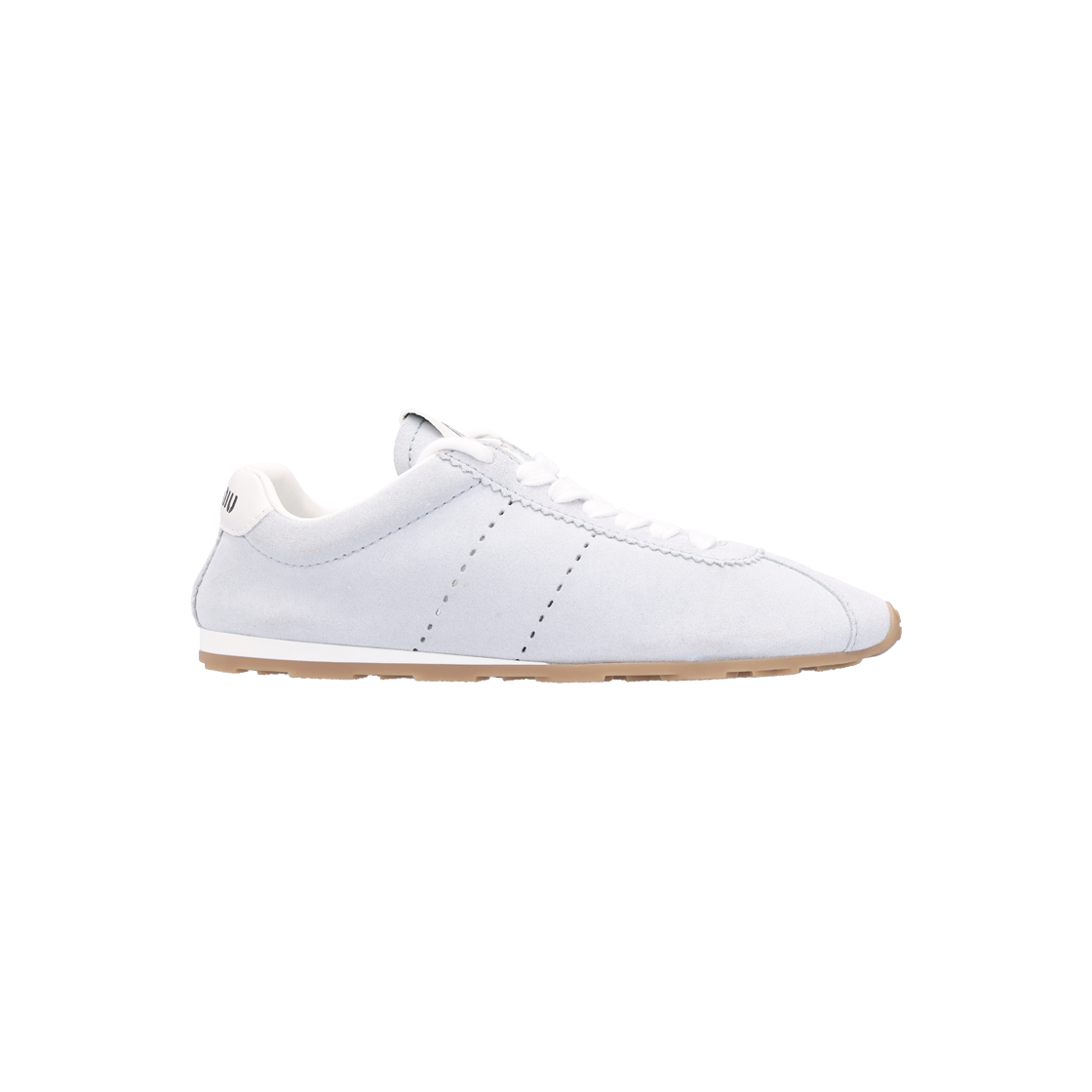 IT33SKW8PVJT Miu Miu Sky Blue Suede Sneakers 35.5