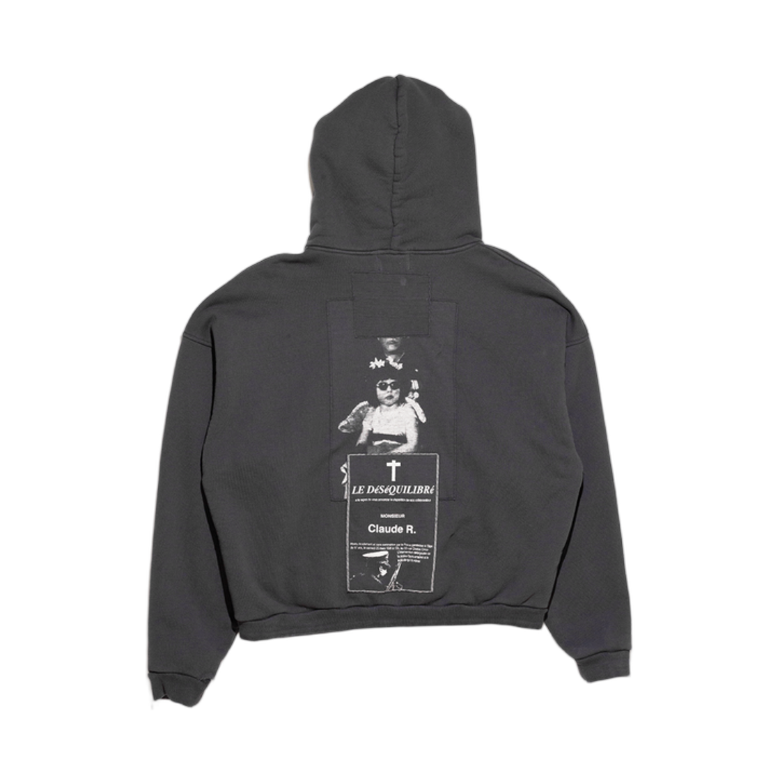 앙팡 리쉬 데프리메 러시안 코러스 집 후드 페이디드 블랙(Enfants Riches Deprimes Russian Chorus Zip Hoodie Faded Black) - 2