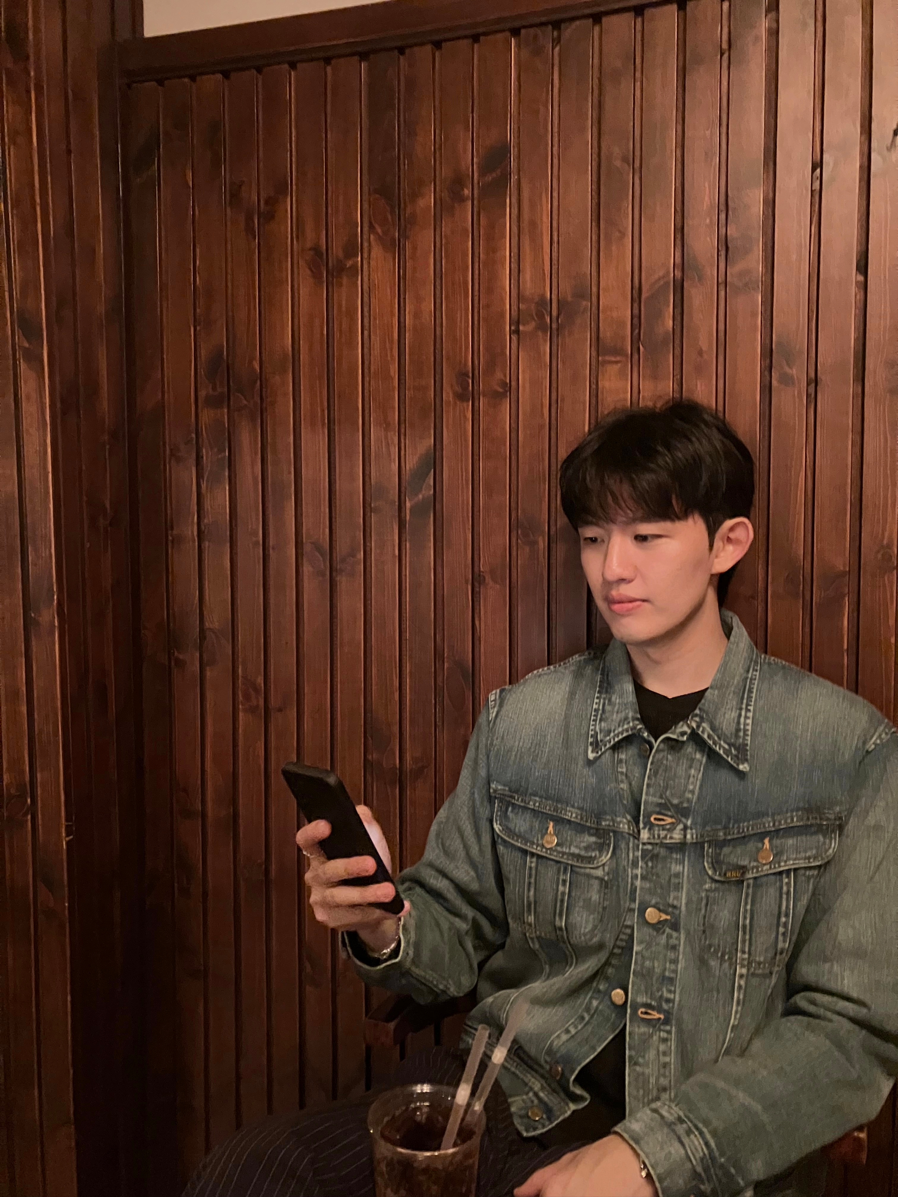 Double RL Indigo Denim Jacket Leland Wash 착용 스타일