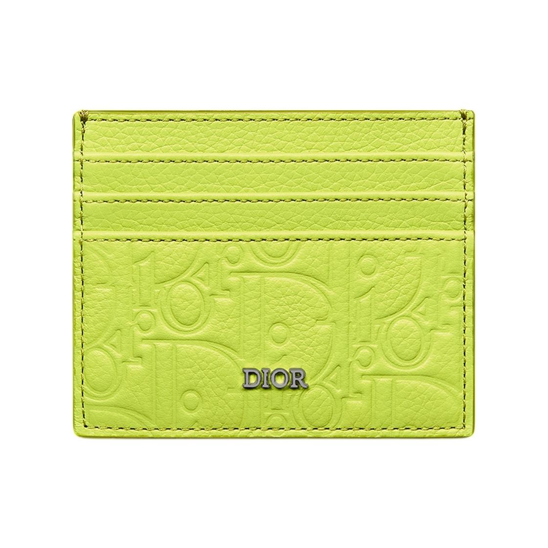 2ESCH135FLG-H603 Dior Card Holder Dior Gravity Leather Green