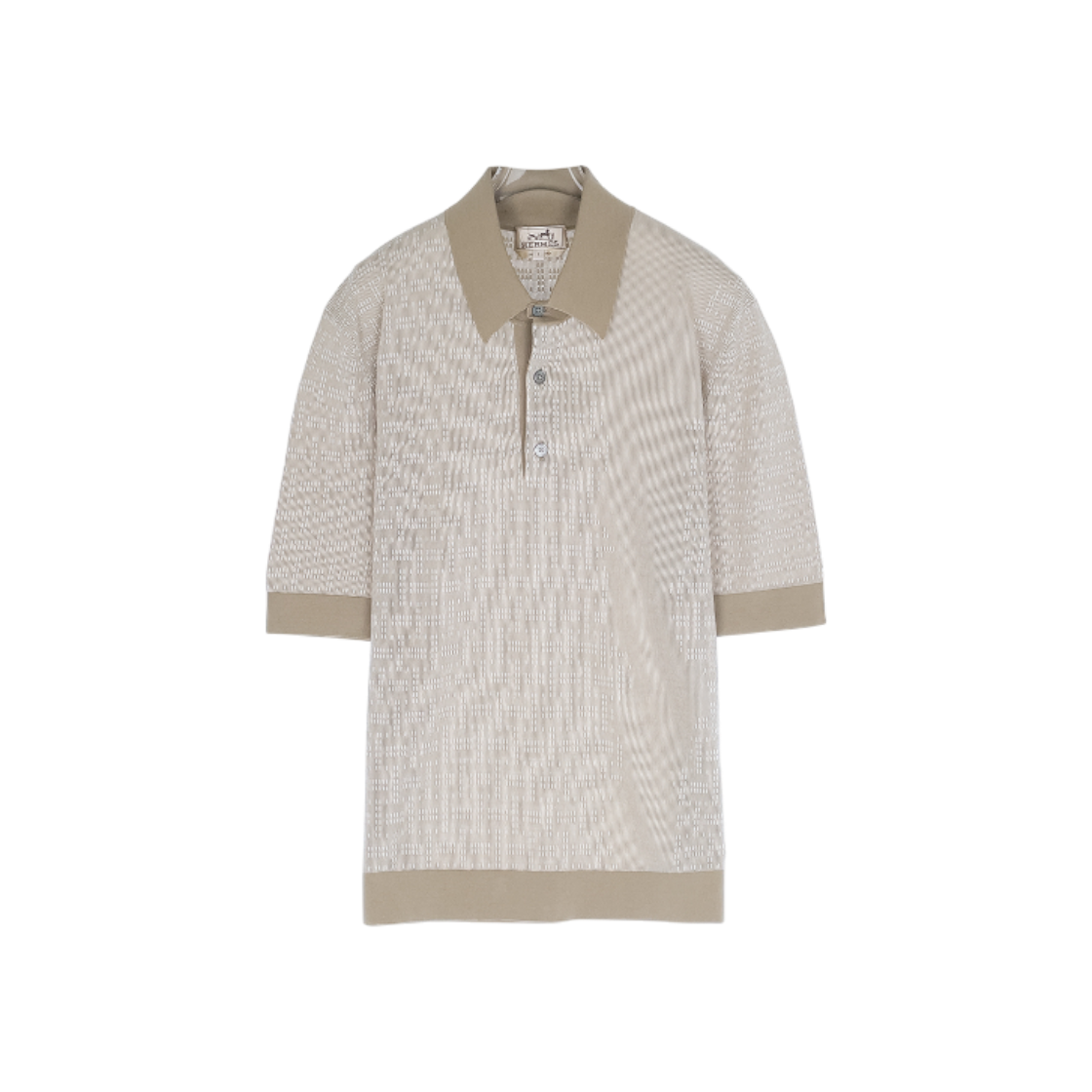 ITKP6ULGQAPO Hermes Cotton Polo Knit T Shirt S Desert