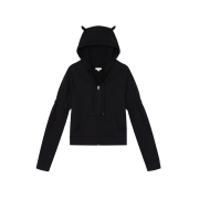 [KREAM 단독] Bonnae Ear Zip Hoodie Black