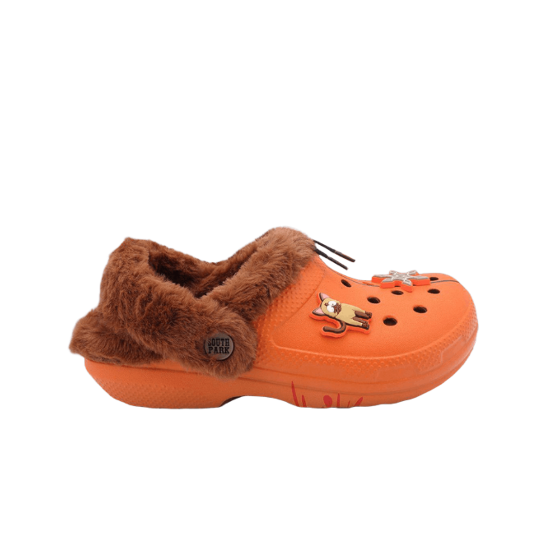 크록스 x 사우스 파크 케니 클래식 라인드 클로그 오렌지 브라운(Crocs x South Park Kenny Classic Lined Clog Orange Brown) - 1