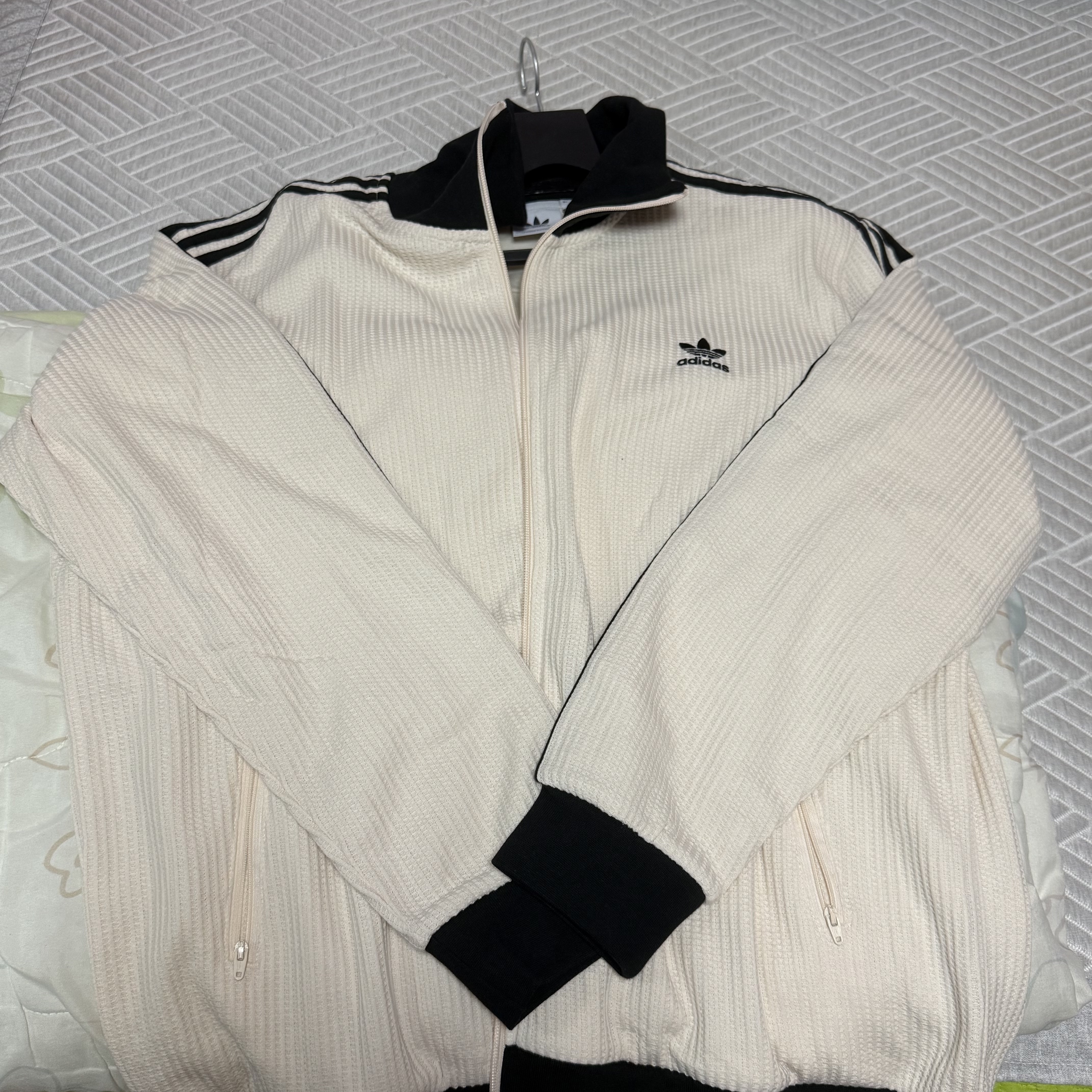 Adidas Waffle Beckenbauer Track Top Wonder White - KR Sizing 착용 스타일