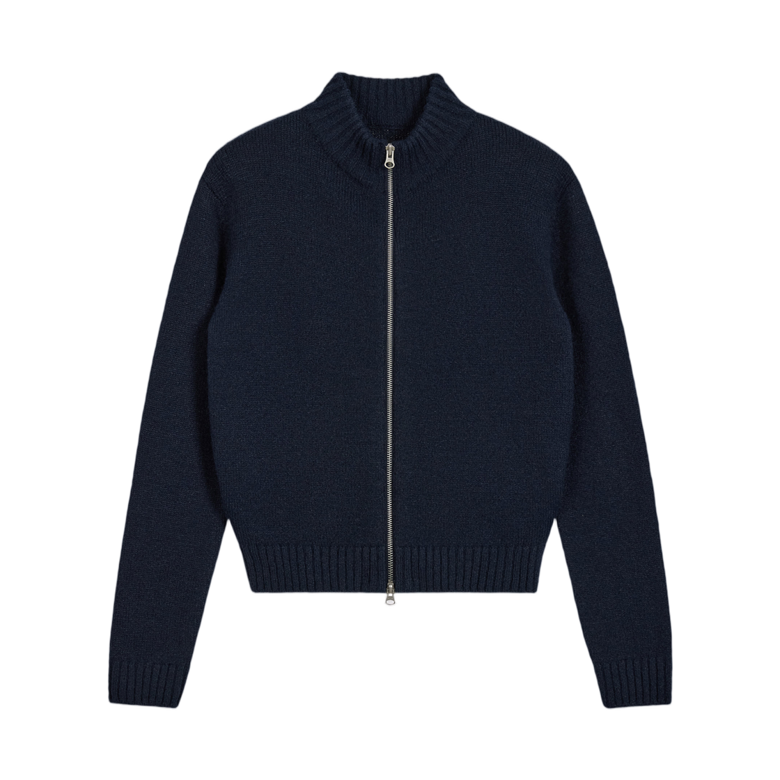 - (W) Emis Heart Logo Zip Cardigan Navy