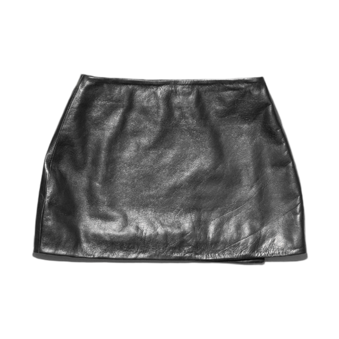 (W) 앙팡 리쉬 데프리메 레더 사이드 버클 미니 스커트 블랙((W) Enfants Riches Deprimes Leather Side Buckle Mini Skirt Black) - 2