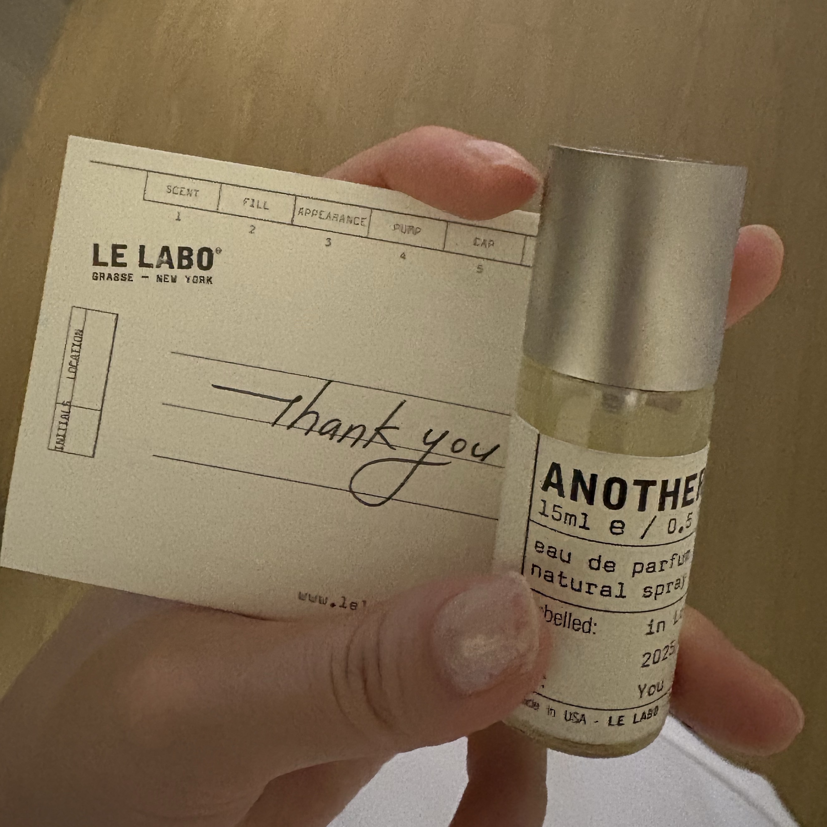 Le Labo Another 13 Eau De Parfum 15ml 착용 스타일