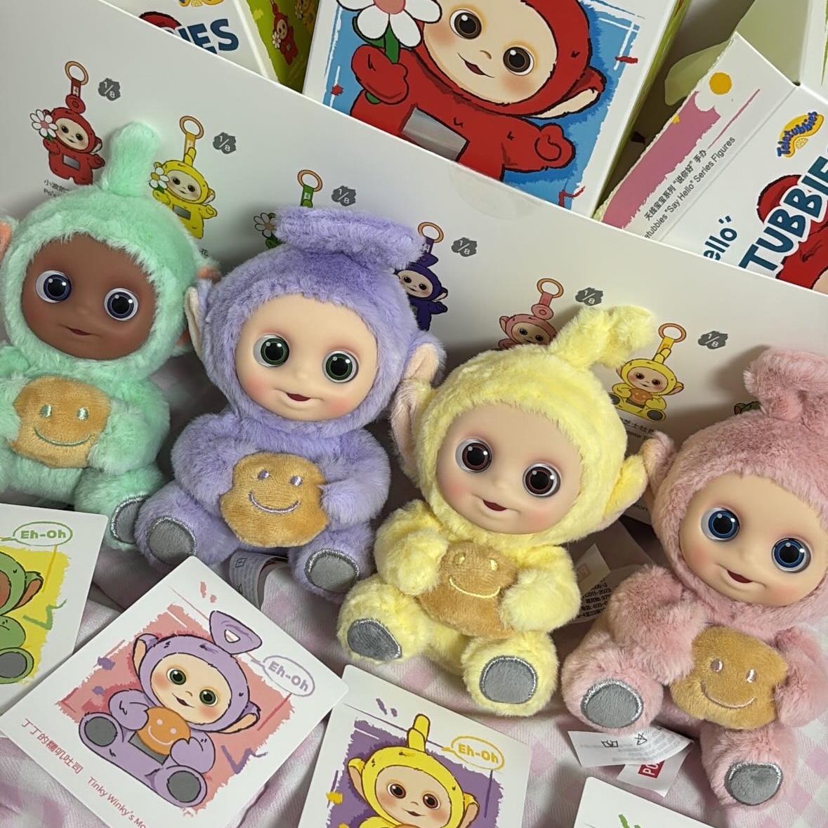 Pop Mart Teletubbies Say Hello Series Figures Sealed Case (8 Blind Boxes) 착용 스타일 - 1