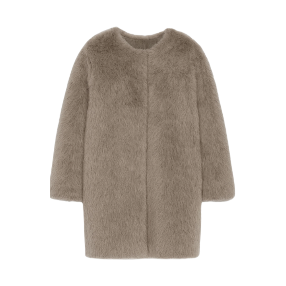 EROS-001 (W) Max Mara Studio Eros Fur Jacket Beige