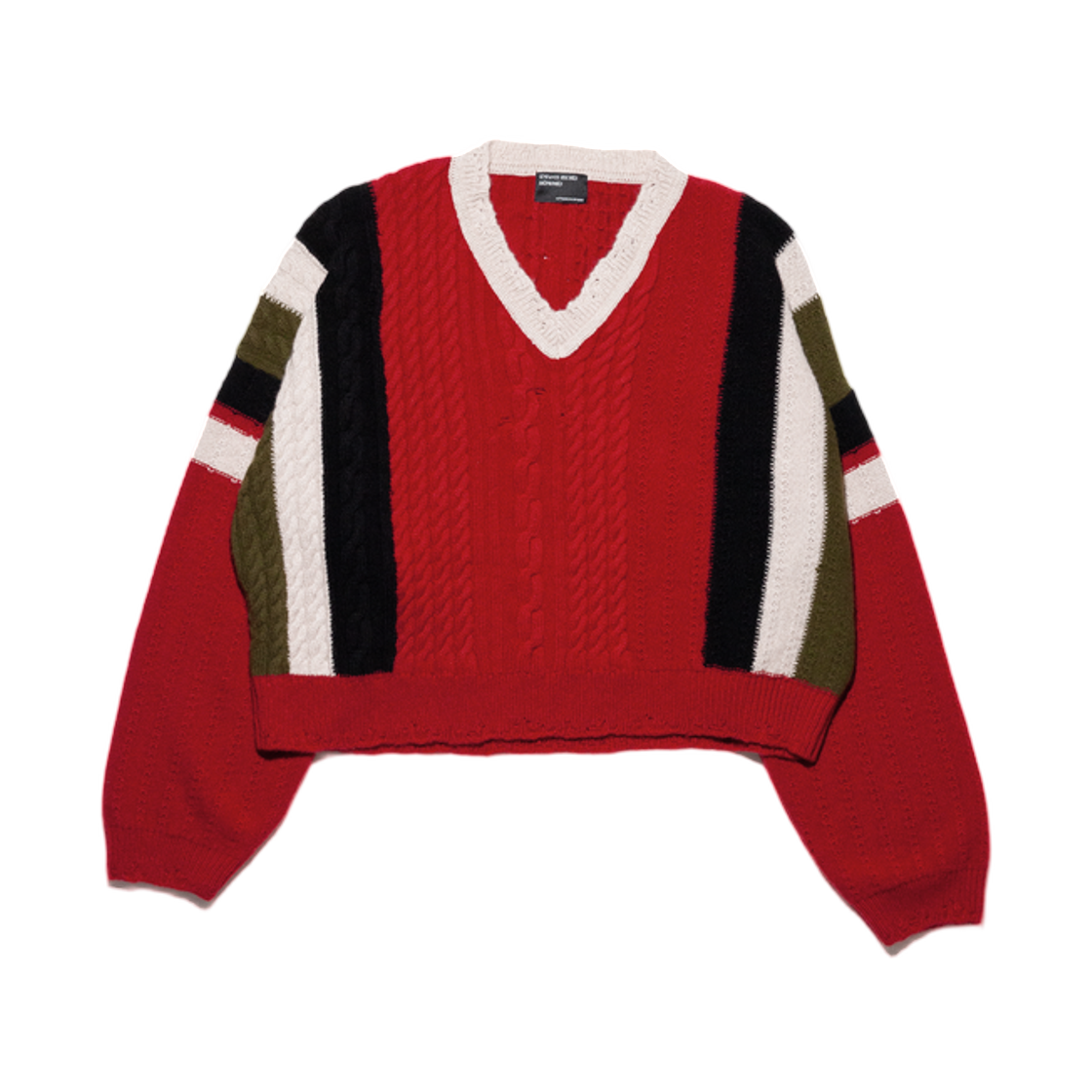 앙팡 리쉬 데프리메 로만 스웨터 레드 멀티(Enfants Riches Deprimes Roman Sweater Red Multi) - 1