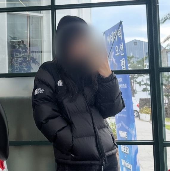 The North Face White Label Novelty Nuptse RDS Down Jacket Real Black 착용 스타일 - 3