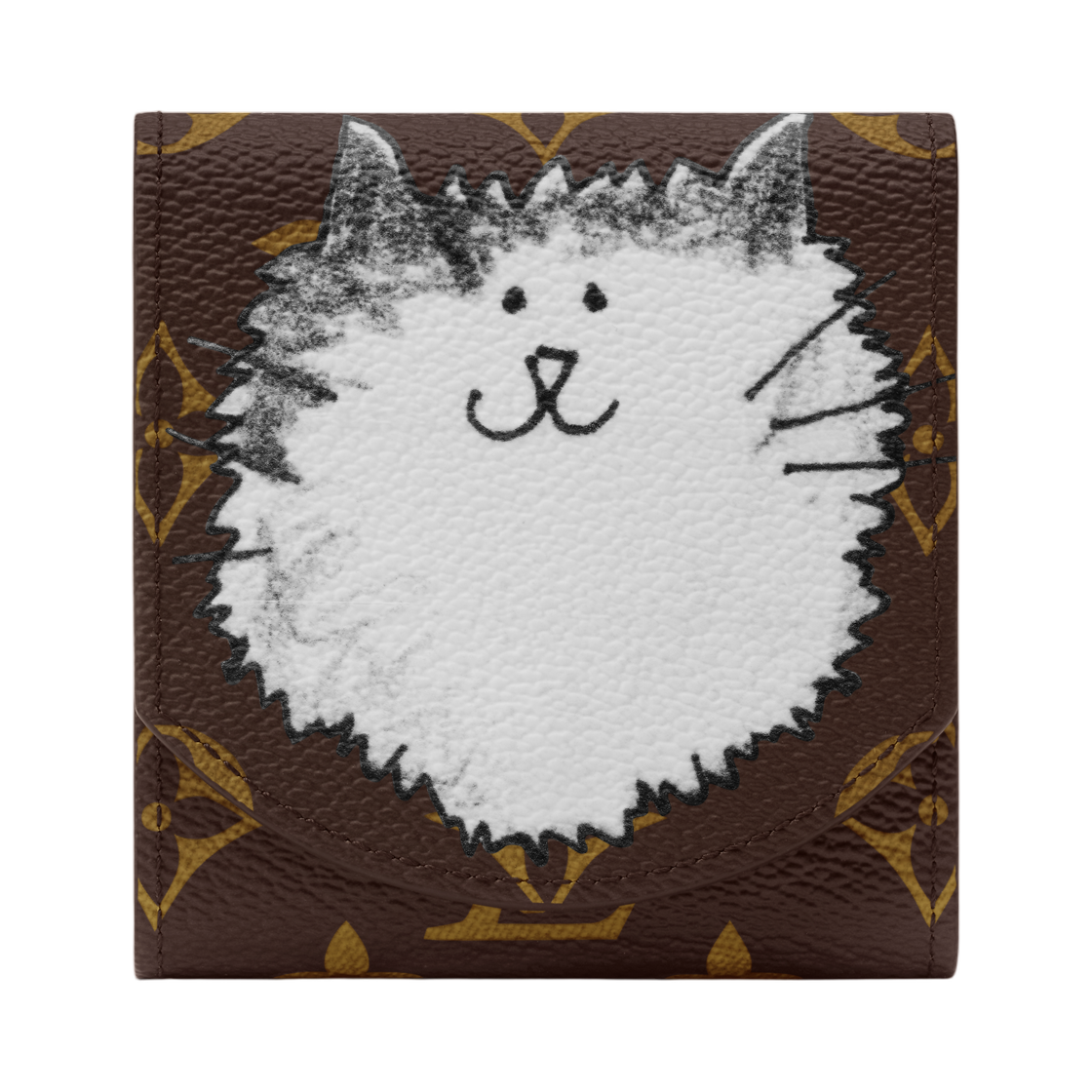 GI1392 Louis Vuitton Notebook Pouch Brown