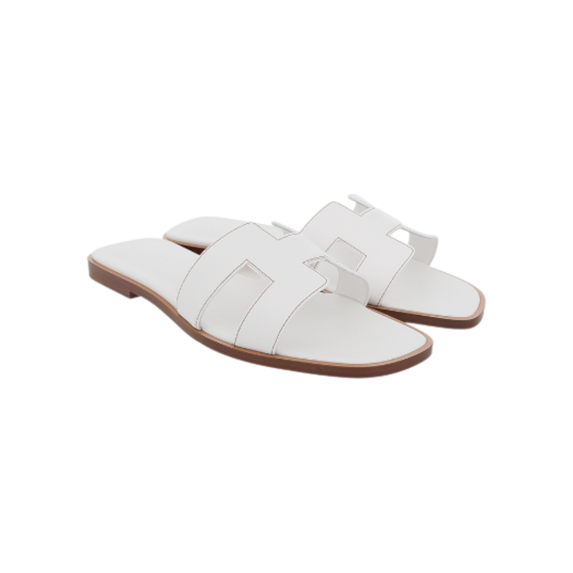 ITVP3KONRTW2 Hermes Oran Sandals 36 White
