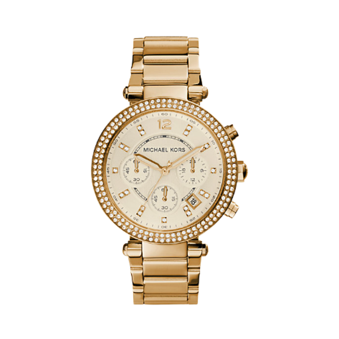 (W) 마이클 코어스 파커 39mm 워치 골드((W) Michael Kors Parker 39mm Watch Gold)