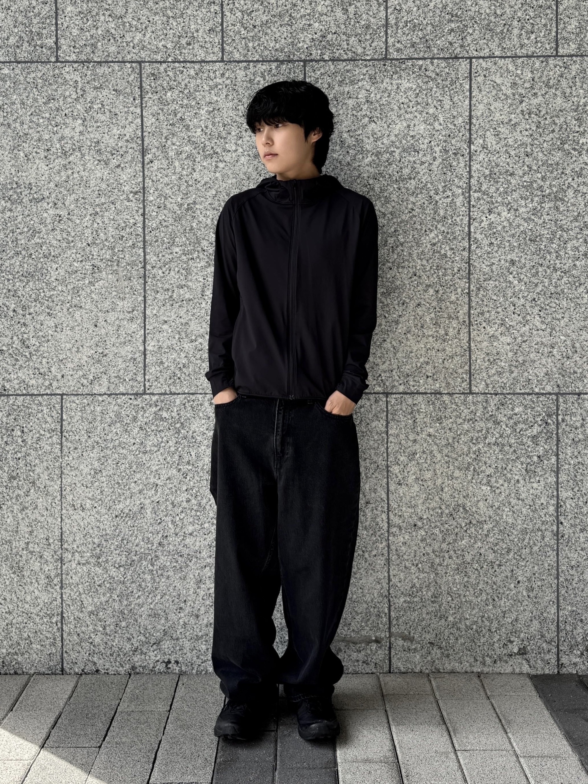 On Running x Post Archive Faction (Paf) Cloudmonster 2 Black Magnet 착용 스타일