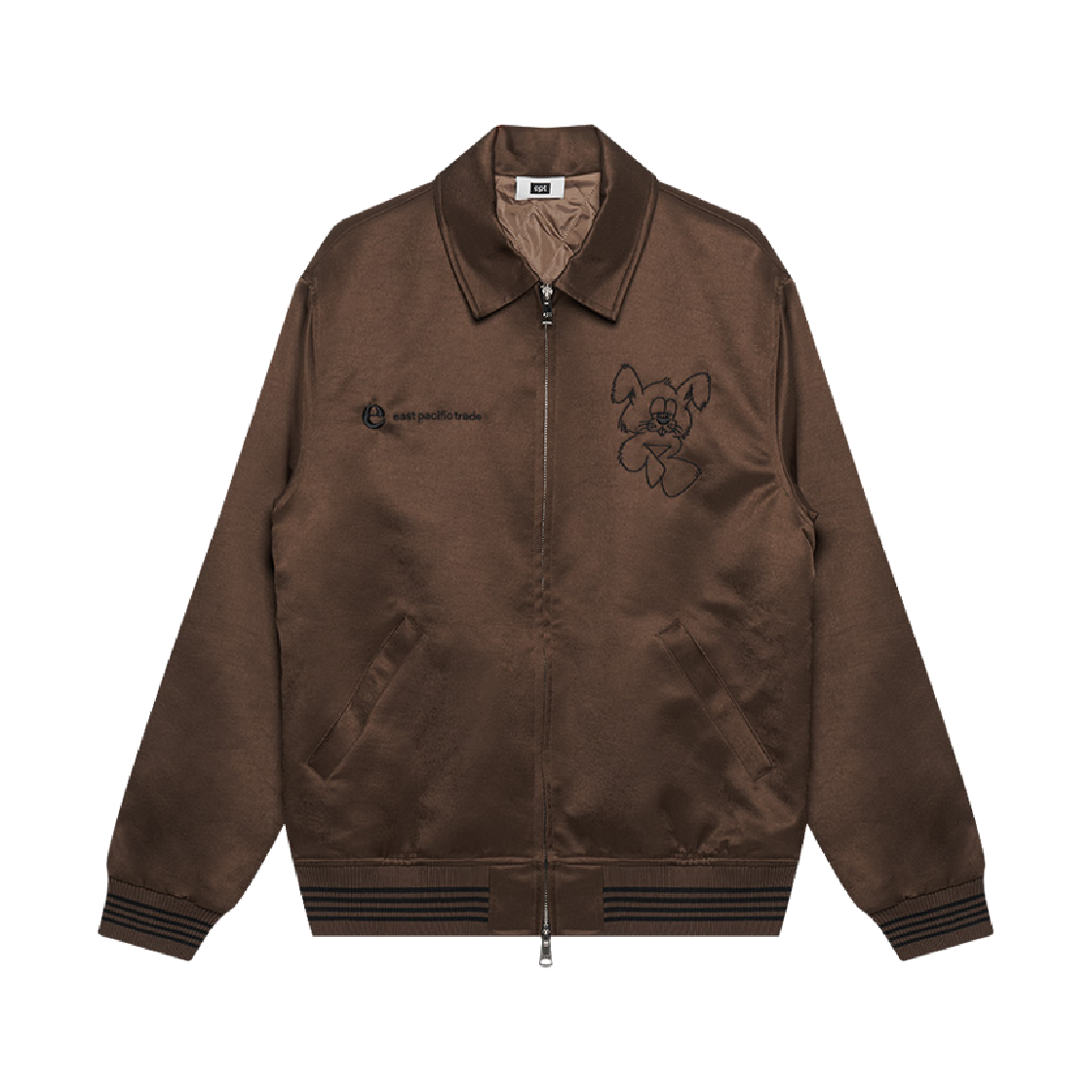 EP5FN3JK00305 EPT Nibble Satin Jacket Brown