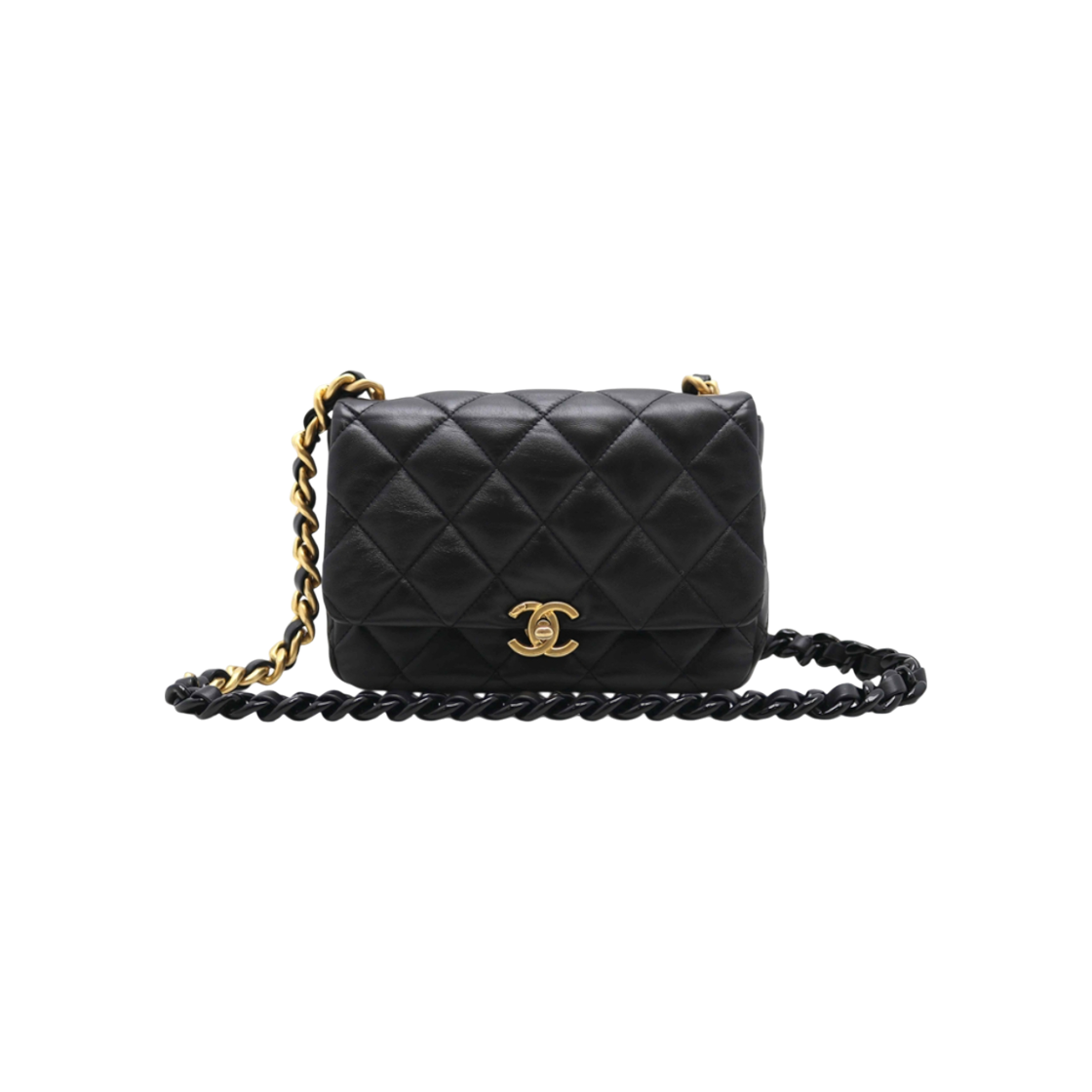 ITWDVGPUFB74 Chanel Season Lambskin Chain Bag with Chip
