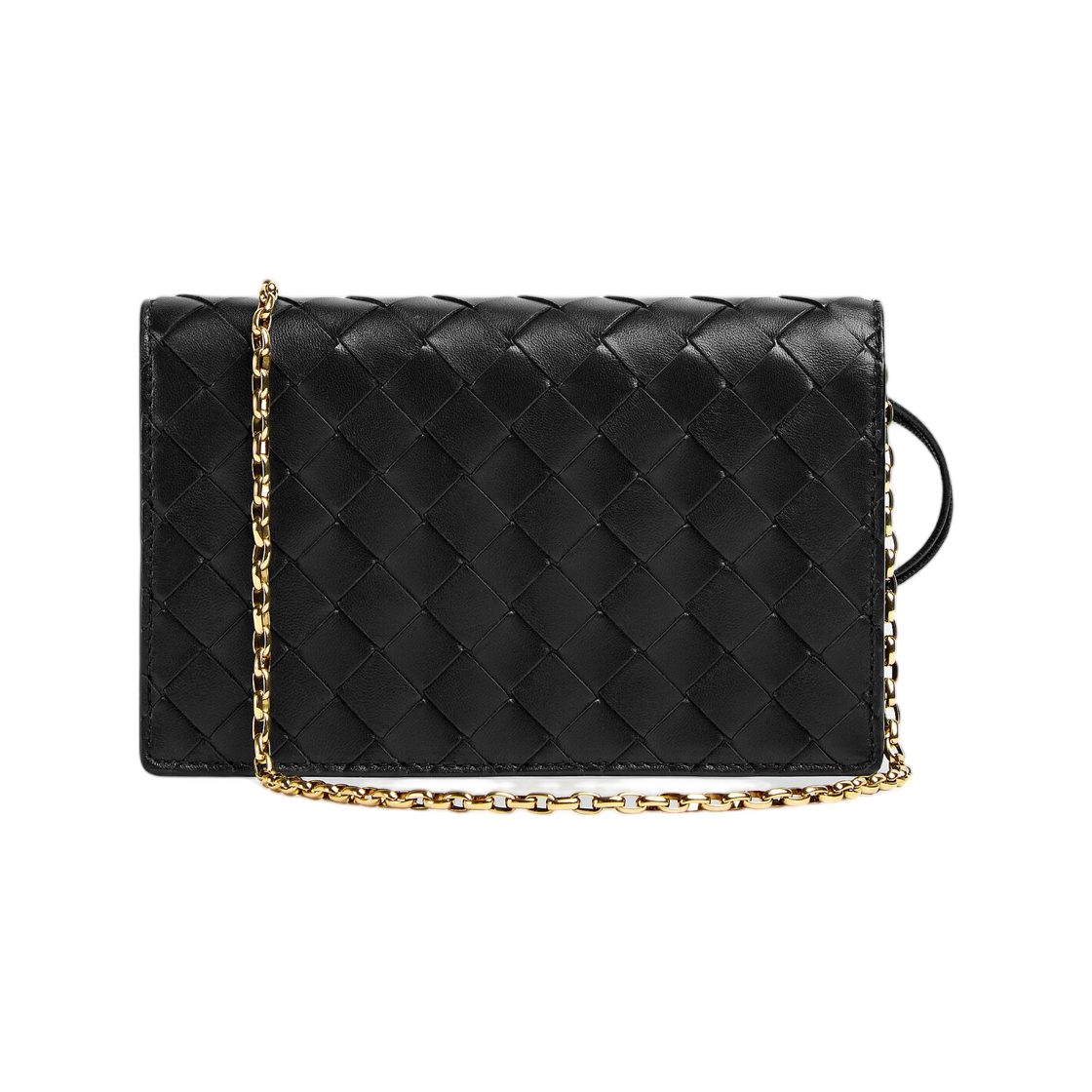 보테가 베네타 안디아모 월렛 온 체인 블랙(Bottega Veneta Andiamo Wallet on Chain Black) - 2