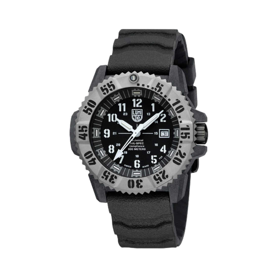 루미녹스 밀리터리 스페시피케이션 인스파이어드 46mm 니트릴 러버 스트랩 블랙(Luminox Military Specification Inspired 46mm Nitrile Rubber Strap Black)