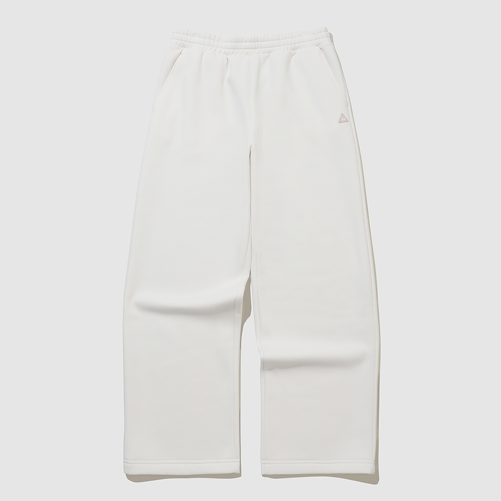르꼬끄 스포르티브 유니 기모 루즈핏 스트레이트 팬츠 - 아이보리 QQ423LFPO1(le coq sportif Unisex Essential Brushed Straight Pants Ivory) - 2