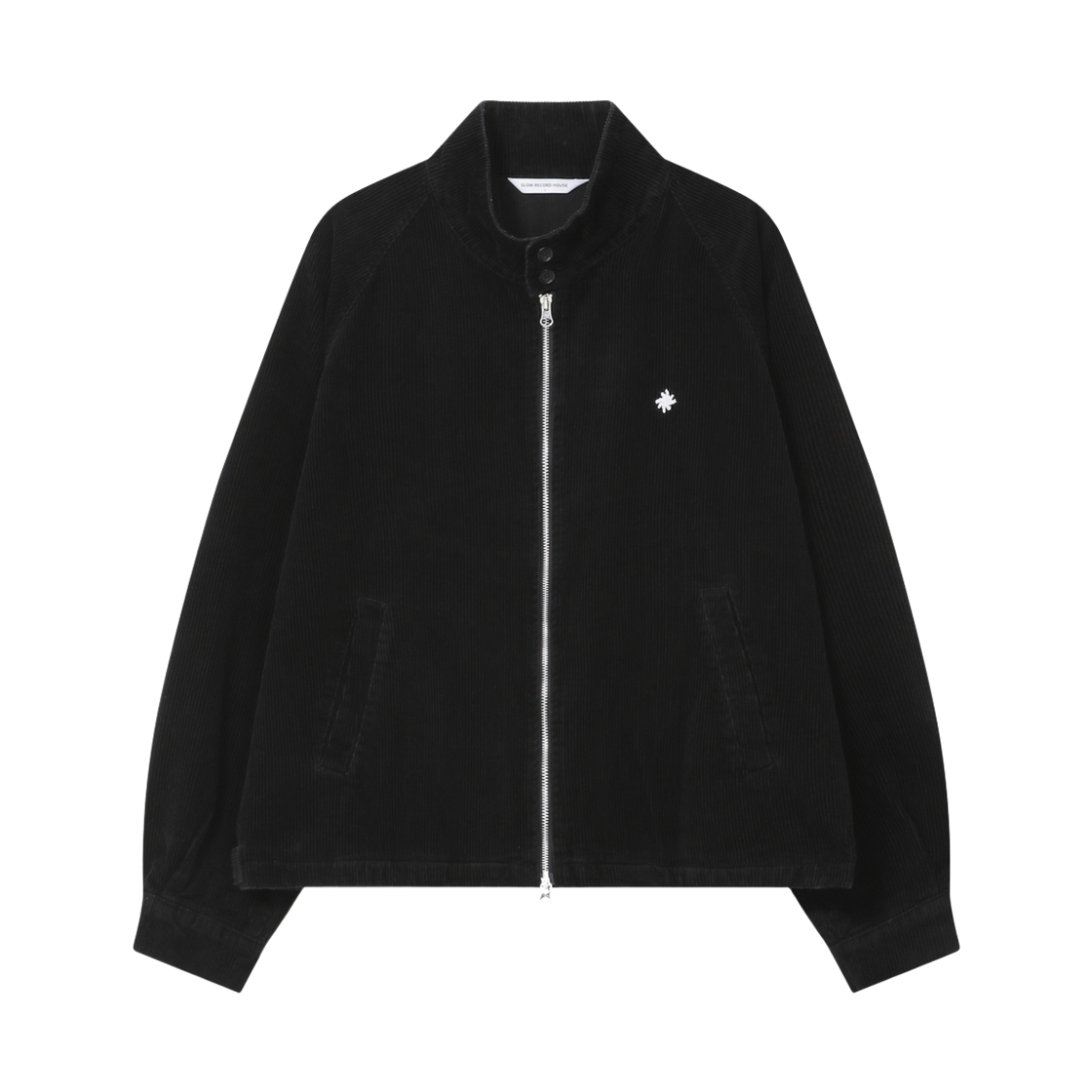 슬로우 레코드 하우스 빈티지 코듀로이 해링턴 자켓 블랙(SLOW RECORD HOUSE Vintage Corduroy Harrington Jacket Black)