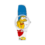 (W) Swatch x The Simpsons Best. Mom. Ever. 34mm Quartz White