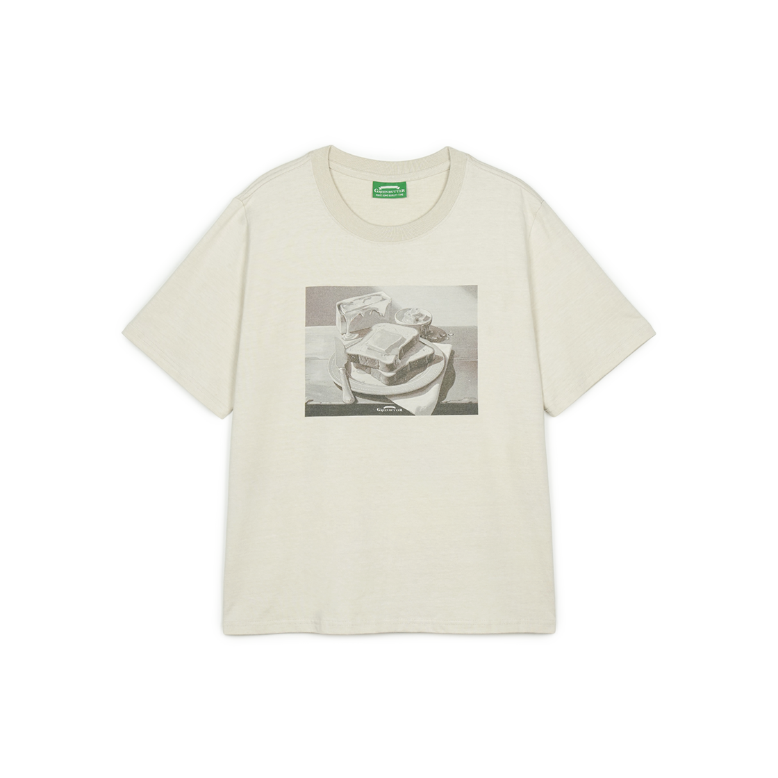 P0000BES Greenbutter Melted Butter Pigment Tee Beige