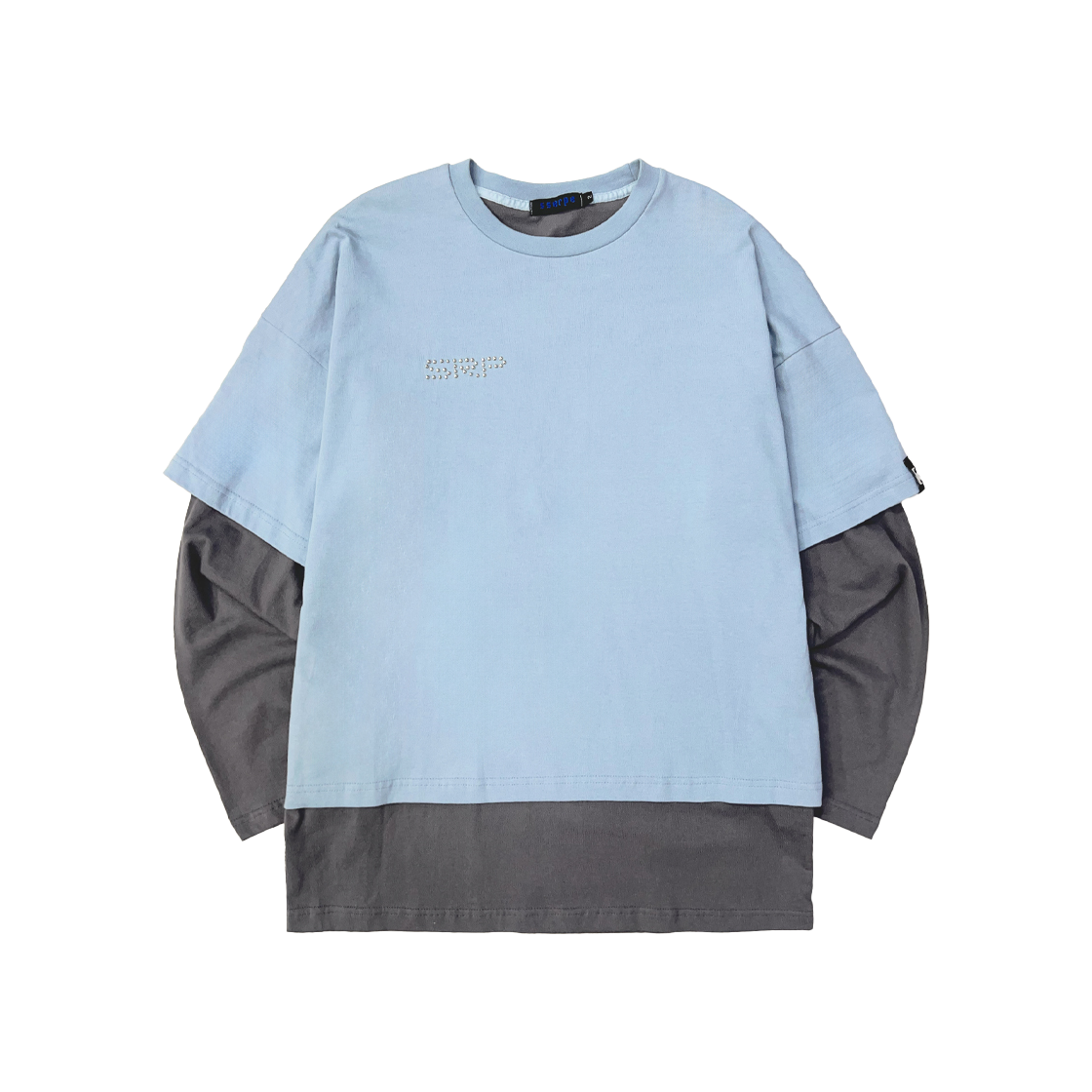 쎄르페 플레임 스타 레이어드 긴팔 티셔츠 라이트 블루(SSERPE Flame Star Layered Long Sleeve T Light Blue)