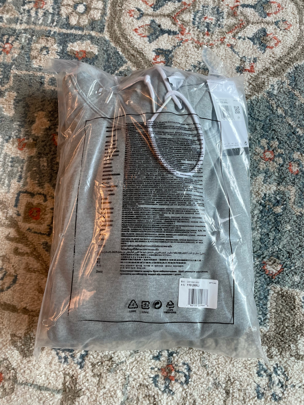 Nike Solo Swoosh Fleece Pullover Hoodie Grey - Asia 착용 스타일 - 1