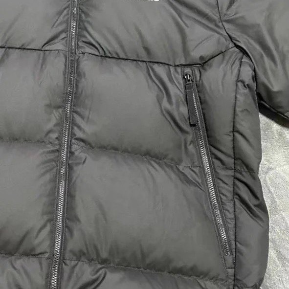 Adidas Sportswear D11 Big Baffle Down Hooded Jacket Black - KR Sizing 착용 스타일 - 2