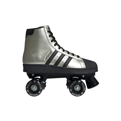 (W) 아디다스 슈퍼스타 82 롤러 스케이트 알루미나 코어 블랙((W) Adidas Superstar 82 Roller Skates Alumina Core Black)
