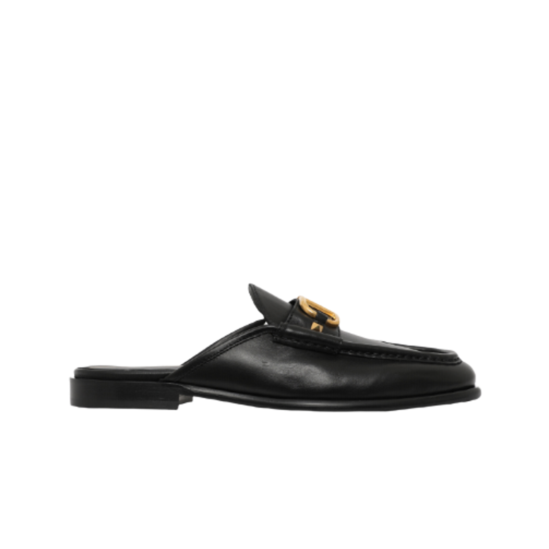 S0G66XBG0NO Valentino Vlogo Signature Leather Mule Black