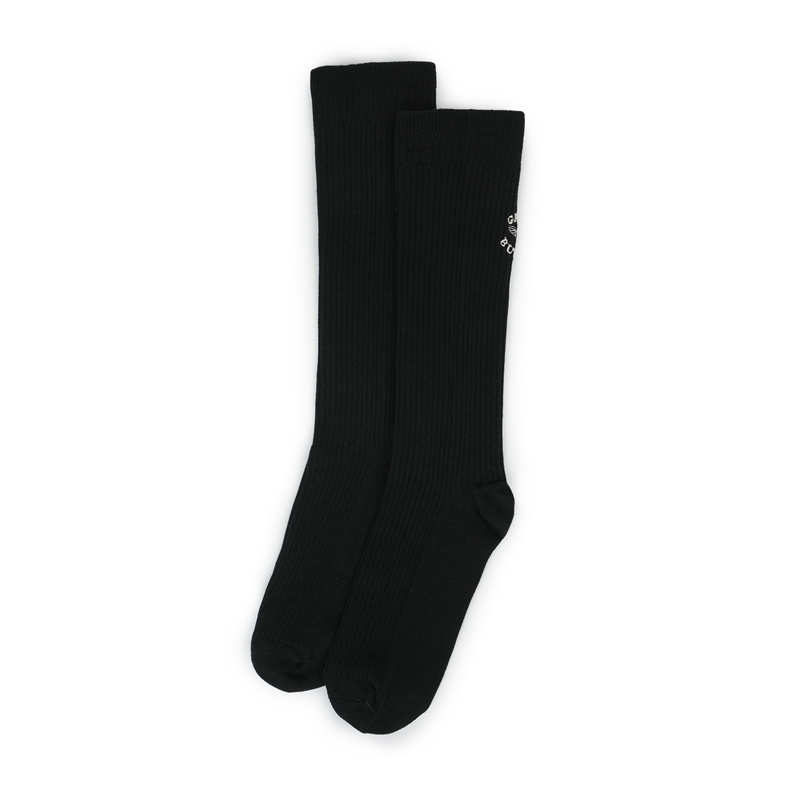 P0000BEN Greenbutter Loose Top Socks Black