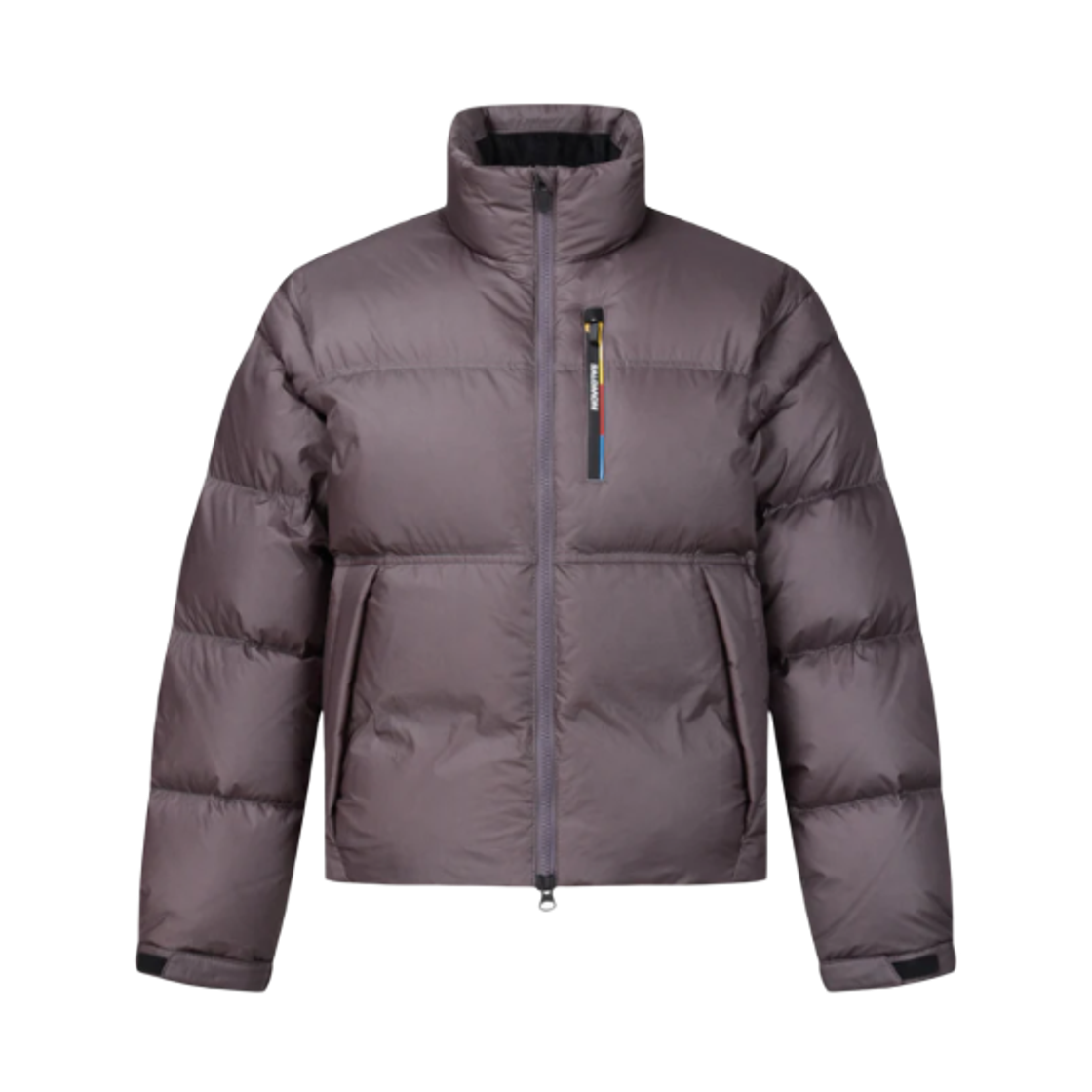 LC3003900 (W) Salomon Contour Cropped Down Jacket Purple Grey