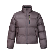 (W) Salomon Contour Cropped Down Jacket Purple Grey