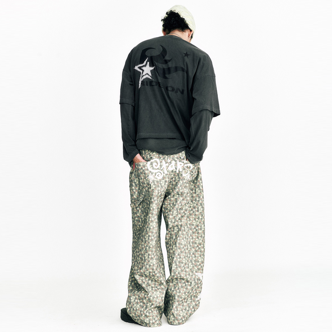쎄르페 스타 카모 코튼팬츠 베이지(SSERPE Stars Camouflage Cotton Pants Beige) - 5