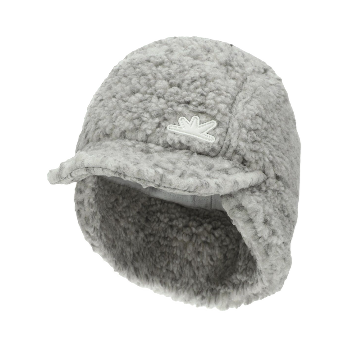 썬러브 쉐르파 플리스 이어플랩 캡 헤더 그레이