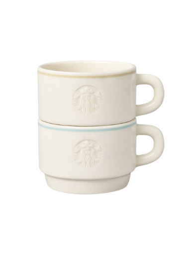 스타벅스 스태카 머그 볼 260ml (2개 세트)(Starbucks Stacka Mug Bowl 260ml (Set of 2)) - 1