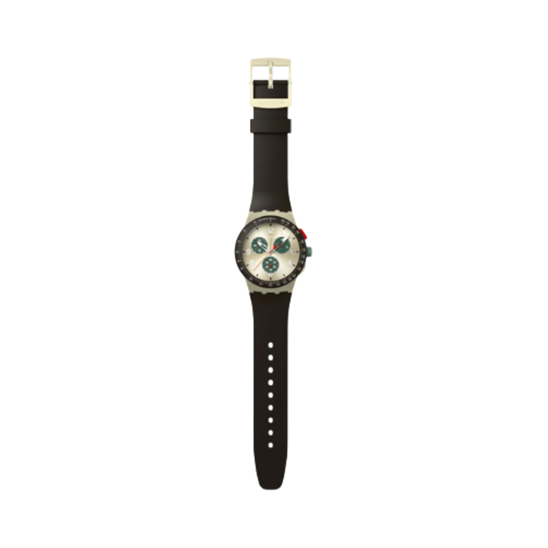 스와치 옵시디언 잉크 42mm 쿼츠 브라운 베이지(Swatch Obsidian Ink 42mm Quartz Brown Beige) - 2