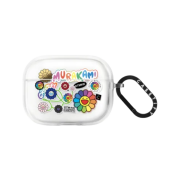 Casetify x Murakami Takashi Flowers Sticker Mania Earbuds Impact Case