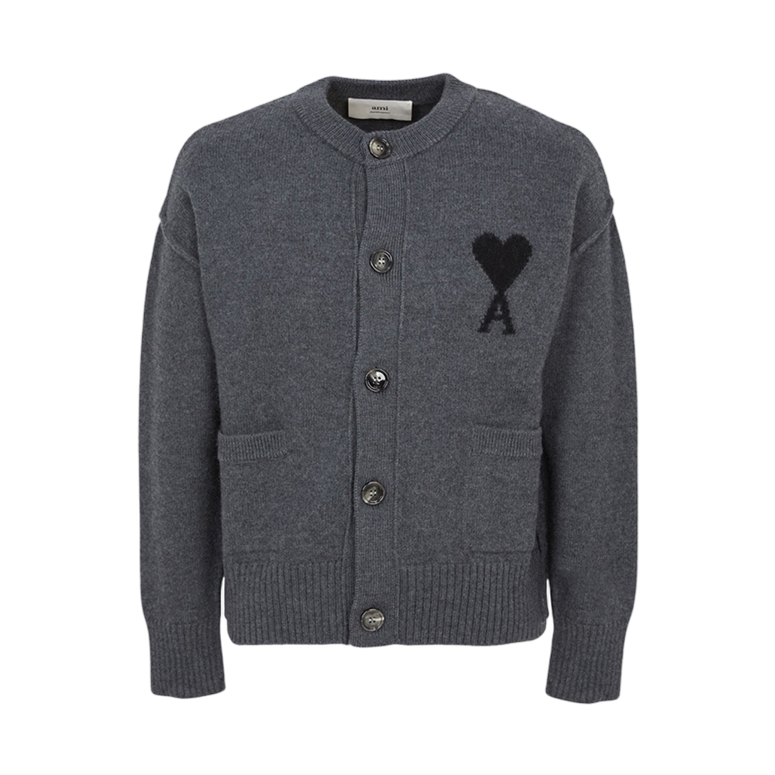 아미 가디건 그레이(AMI Cardigan Gray)