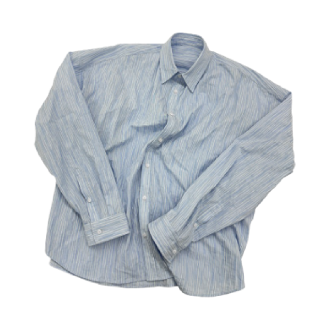 논노드 플렉서블 스트링 턱 스트라이프 셔츠 스카이 블루(Nonnod Flexible String Tucked Stripe Shirt Sky Blue)