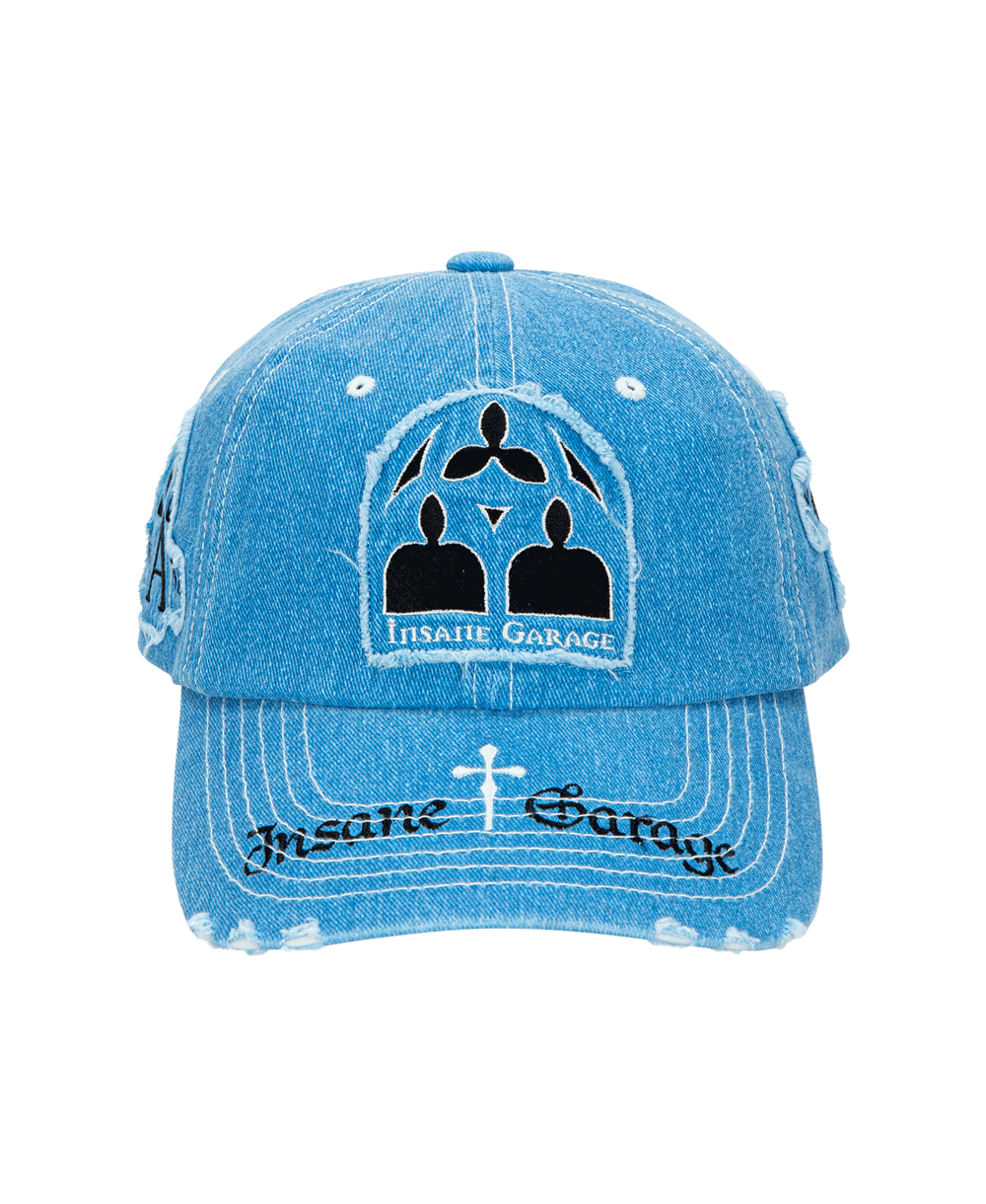 인세인개러지 인세인 그런지 패치 볼 캡 - 블루(INSANE GARAGE Insane Grunge Patch Ball Cap_Blue) - 2