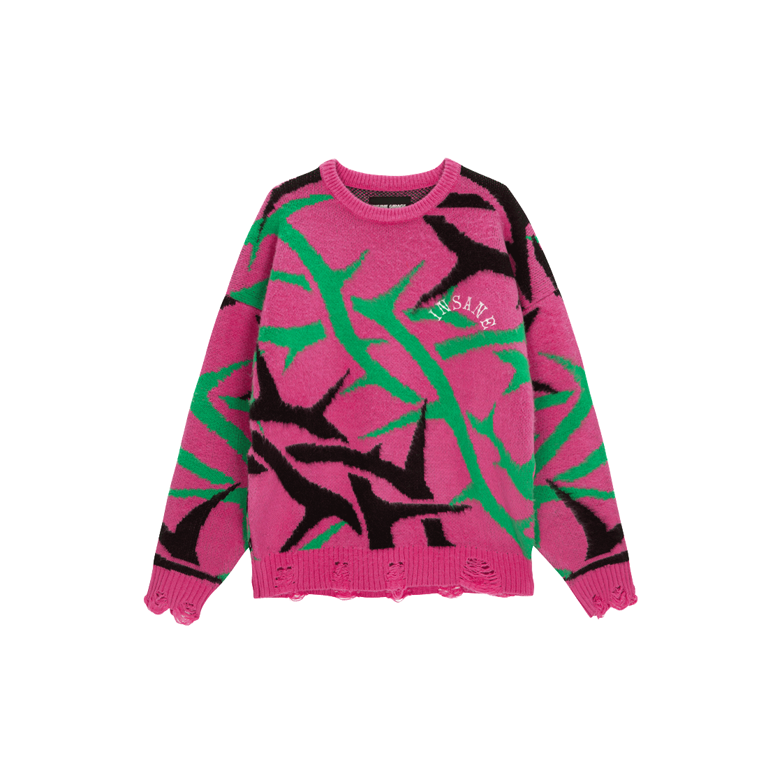 인세인개러지 인세인 트라이벌 브러시드 스웨터 - 핑크(INSANE GARAGE Insane Tribal Brushed Sweater_Pink)