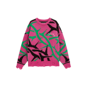 INSANE GARAGE Insane Tribal Brushed Sweater_Pink
