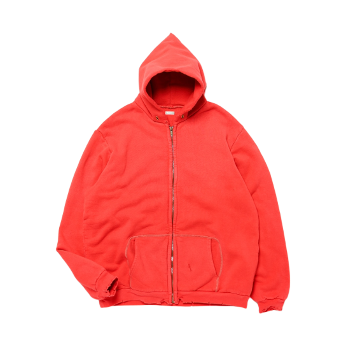 아프레쎄 빈티지 집 스웨트 후드 레드 - 25FW(A.Presse Vintage Zip Sweat Hoodie Red - 25FW)